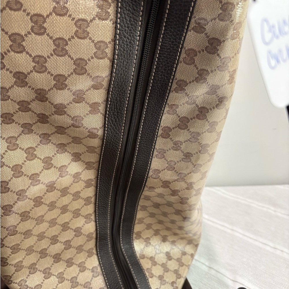 Authentic Gucci GG Supreme Crystal Monogram Large Shoulder Tote Shopper w duster - Picture 7 of 15